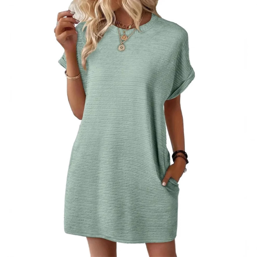 Liora | Lässiges Kleid mit Rundhalsausschnitt