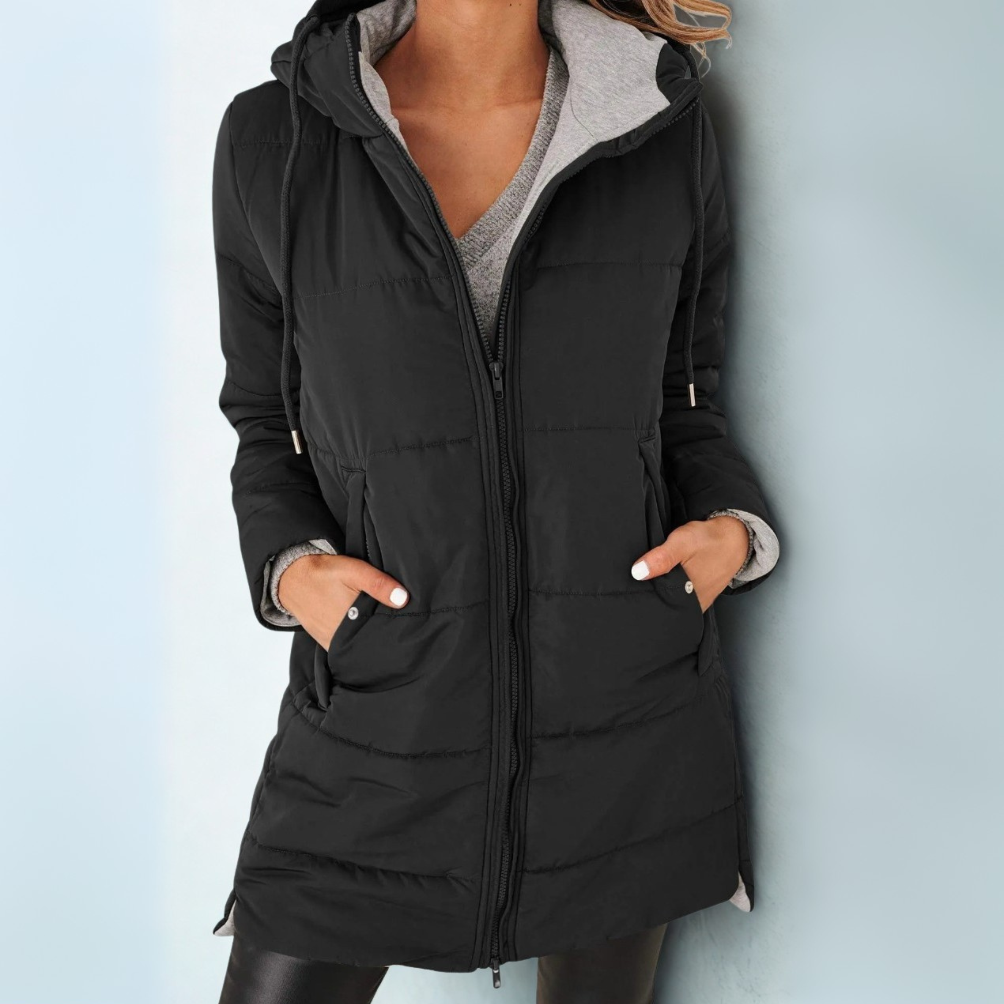 Eula Casual Kapuzen-Pufferjacke mit Daunenfüllung für Wärme und Stil im Alltag