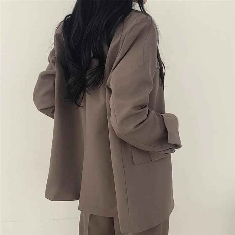 Hailey – Elegantes Damen-Damenkostüm mit langem Blazer