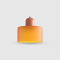 Bunte Glas-Bauhaus-Hängeleuchte – Retro Statement