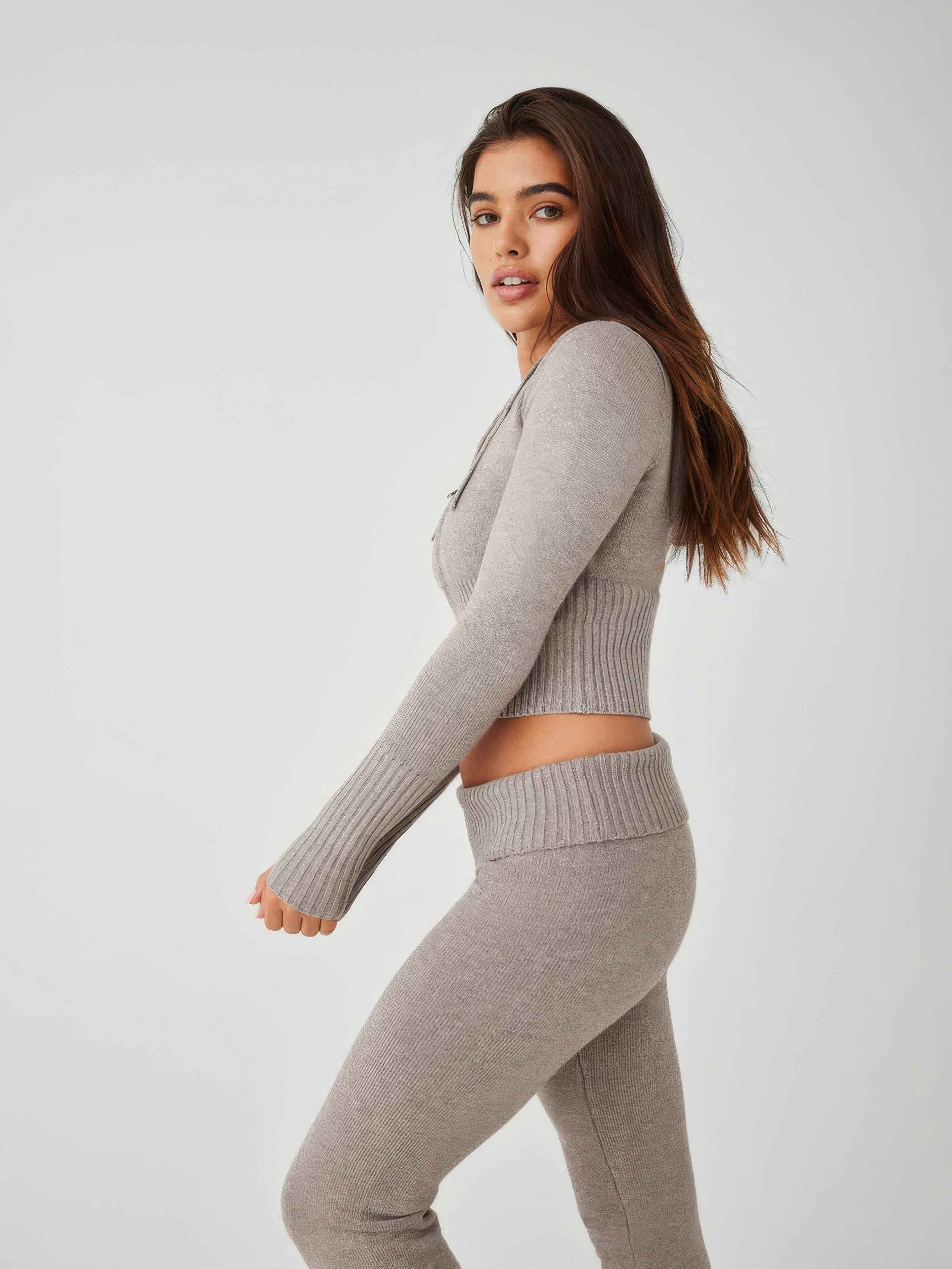 Luxuriöses Winter-Mantel-Set für einen eleganten abgestimmten Look