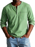 Herren Langarmshirt Henley - Lässig, vielseitig, komfortabel