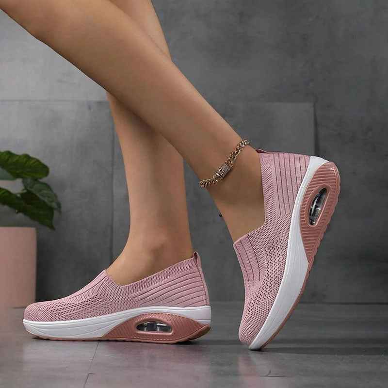 Damen atmungsaktive Slip-On-Sneaker für ganztägigen Komfort