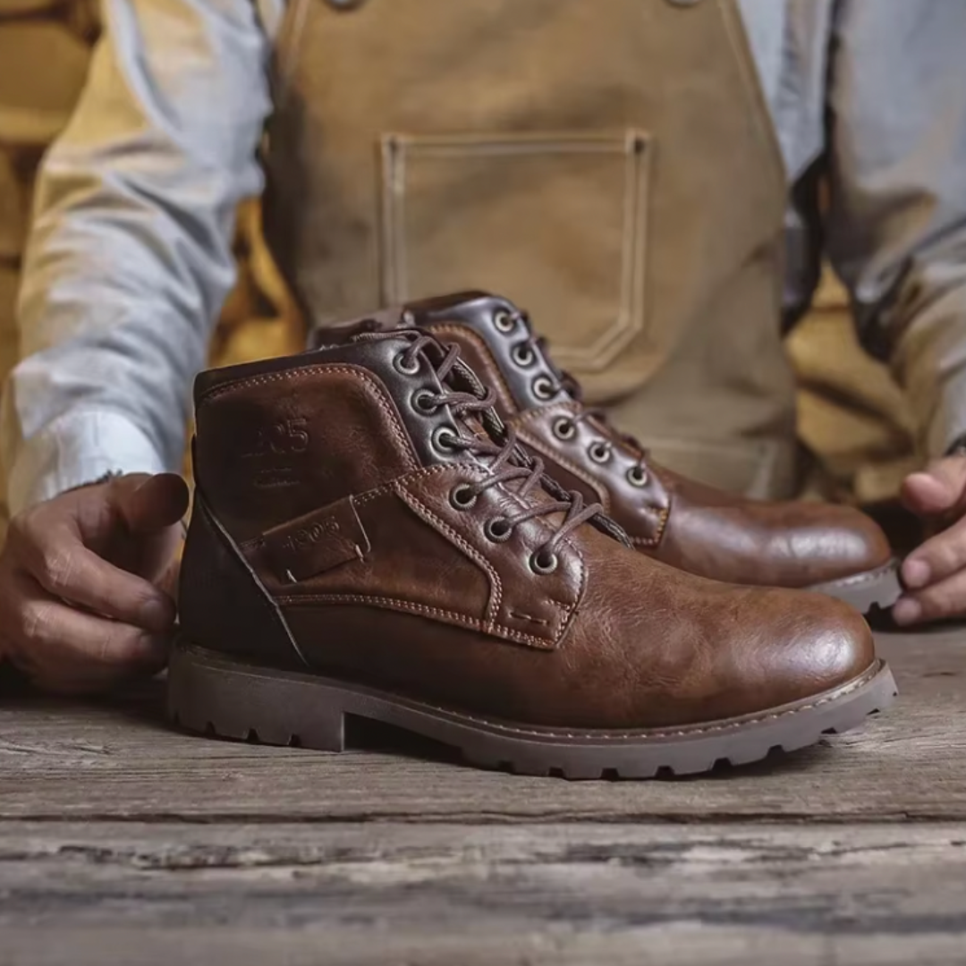 Aaron - Elegante Vintage-Lederschuhe