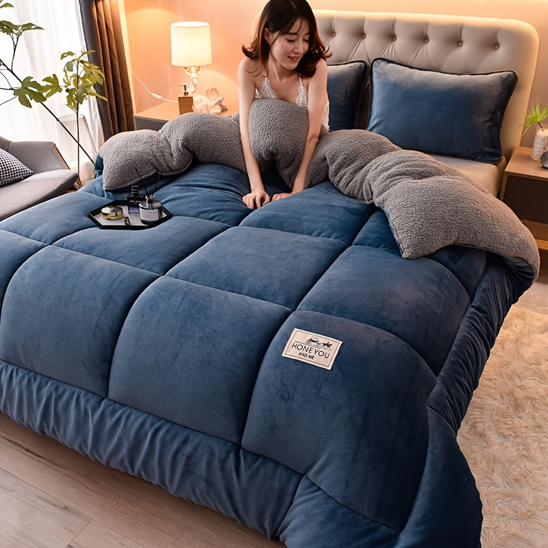 Doppelseitige Sherpa-Fleecedecke - Dicke & Weiche Kuscheldecke