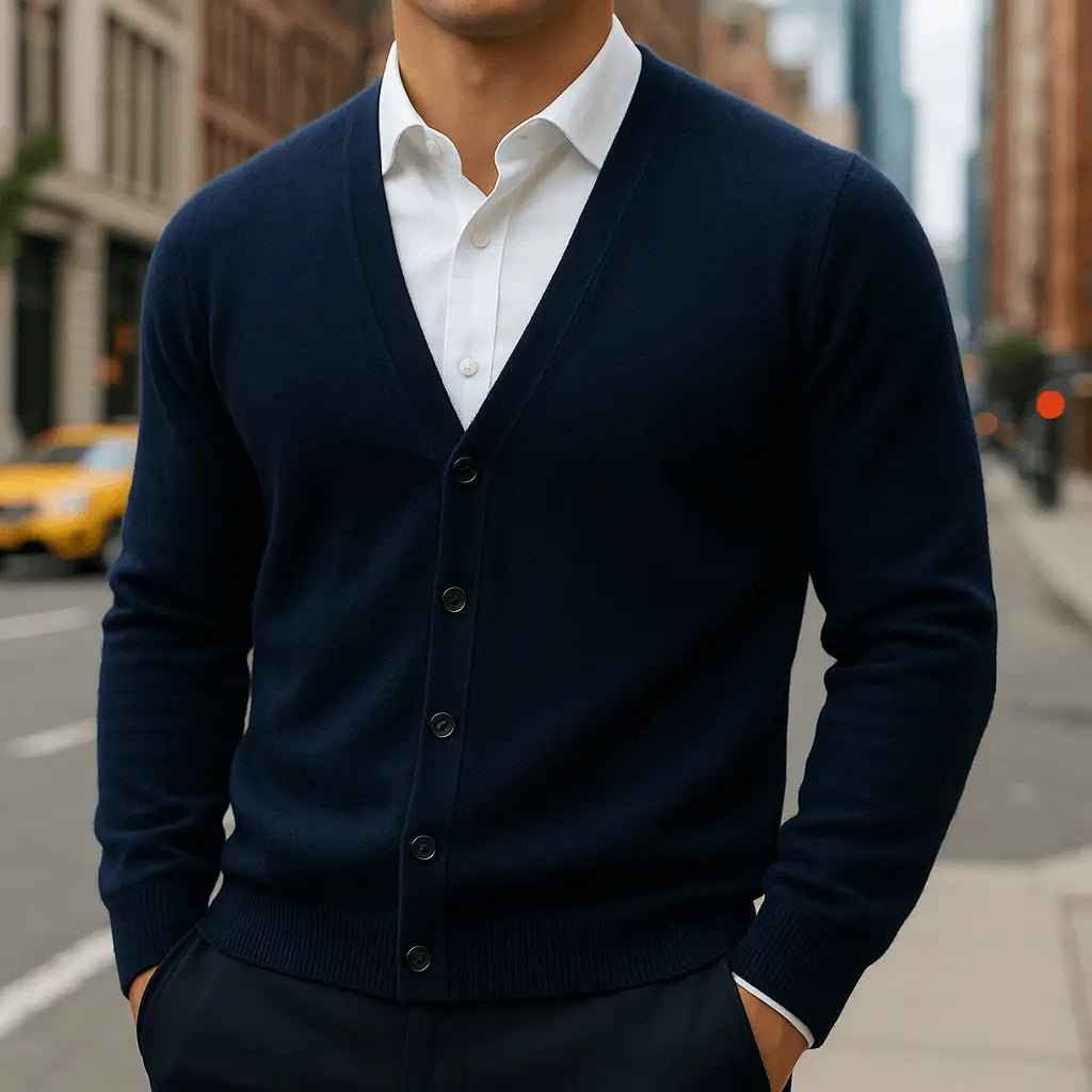 Lucas | Herren-Cardigan im Casual-Stil – Weicher Strick für täglichen Komfort und Stil