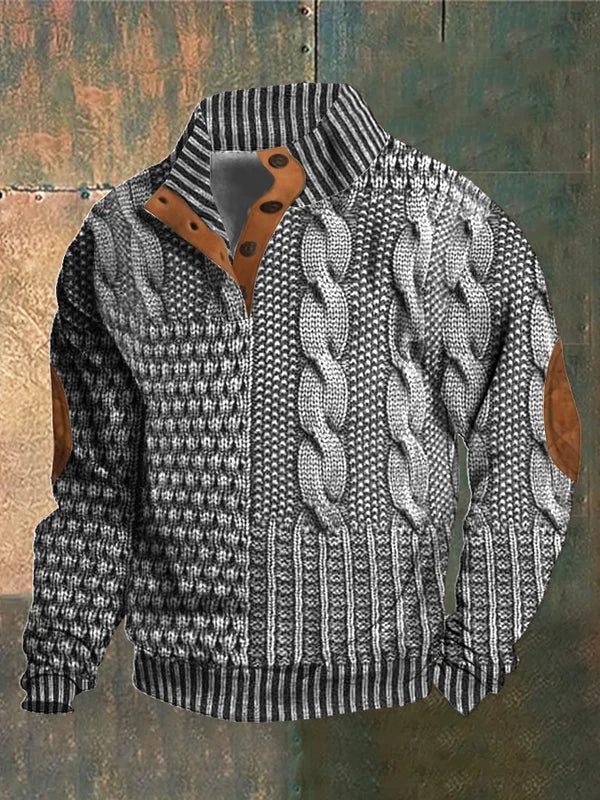 Herren Strickpullover mit stilvollem Muster für maximalen Komfort