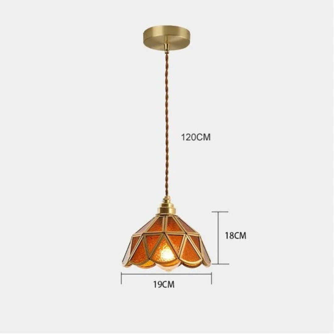 Brivon - Elegante Pendelleuchte mit Glas-Lateindesign für ein stilvolles Interieur