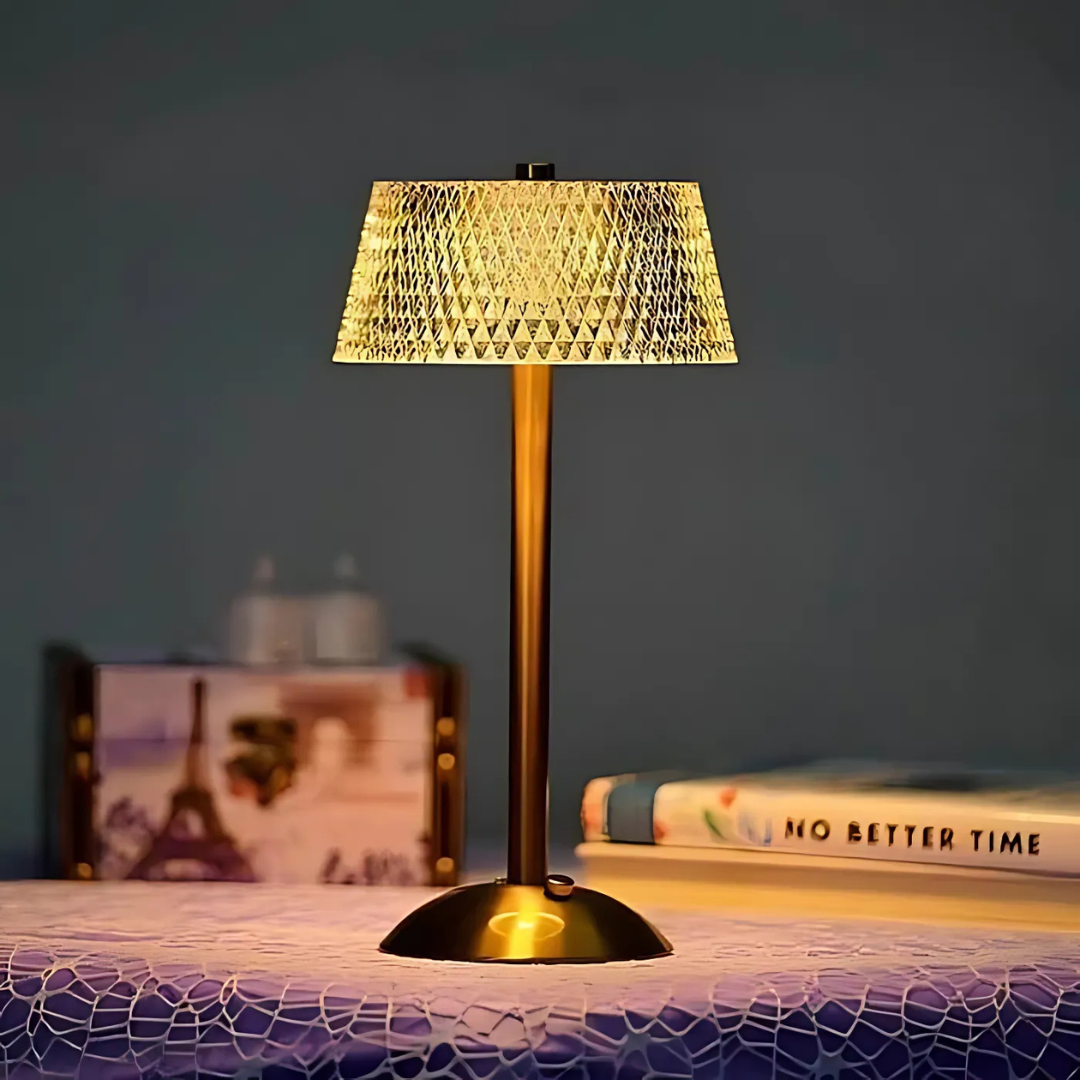 Elegante Kristall-LED-Tischleuchte für ein schönes und stimmungsvolles Interieur