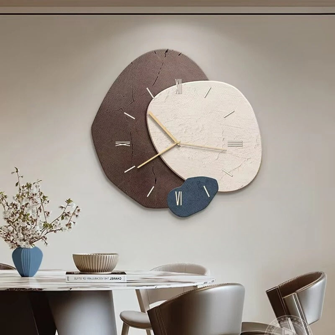 Holz-Wanduhr mit LED - Natürliches & Stilles Design