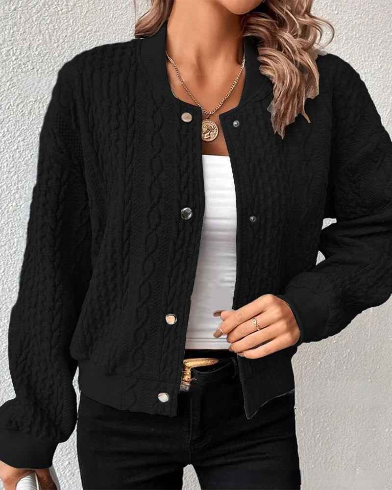 Lise | Luxe Bomber-Strickweste