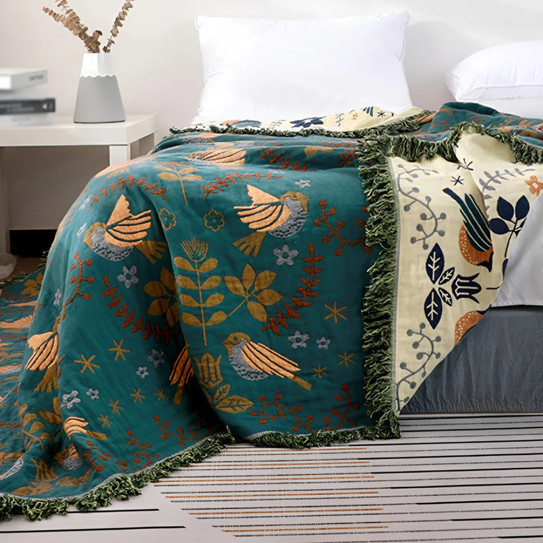 Fexor Luxe Warme Geknüpfte Decke für Komfort und Stil