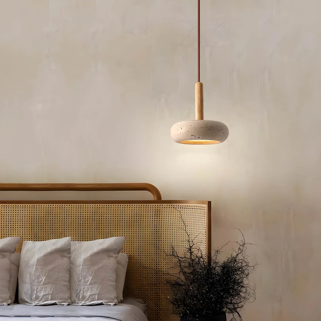 Faustina - Elegant Hängelampe im Luxus Travertin-Design