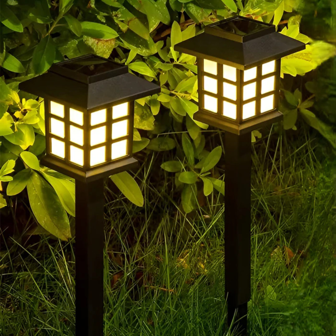Zolaris Luxe Schwarze Außenlampe mit Solarenergie für stilvolle Gartenbeleuchtung