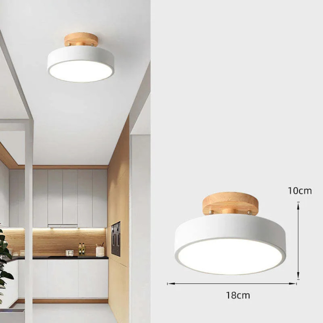 Illumine - Moderne hölzerne LED-Deckenleuchte für warme und stimmungsvolle Beleuchtung