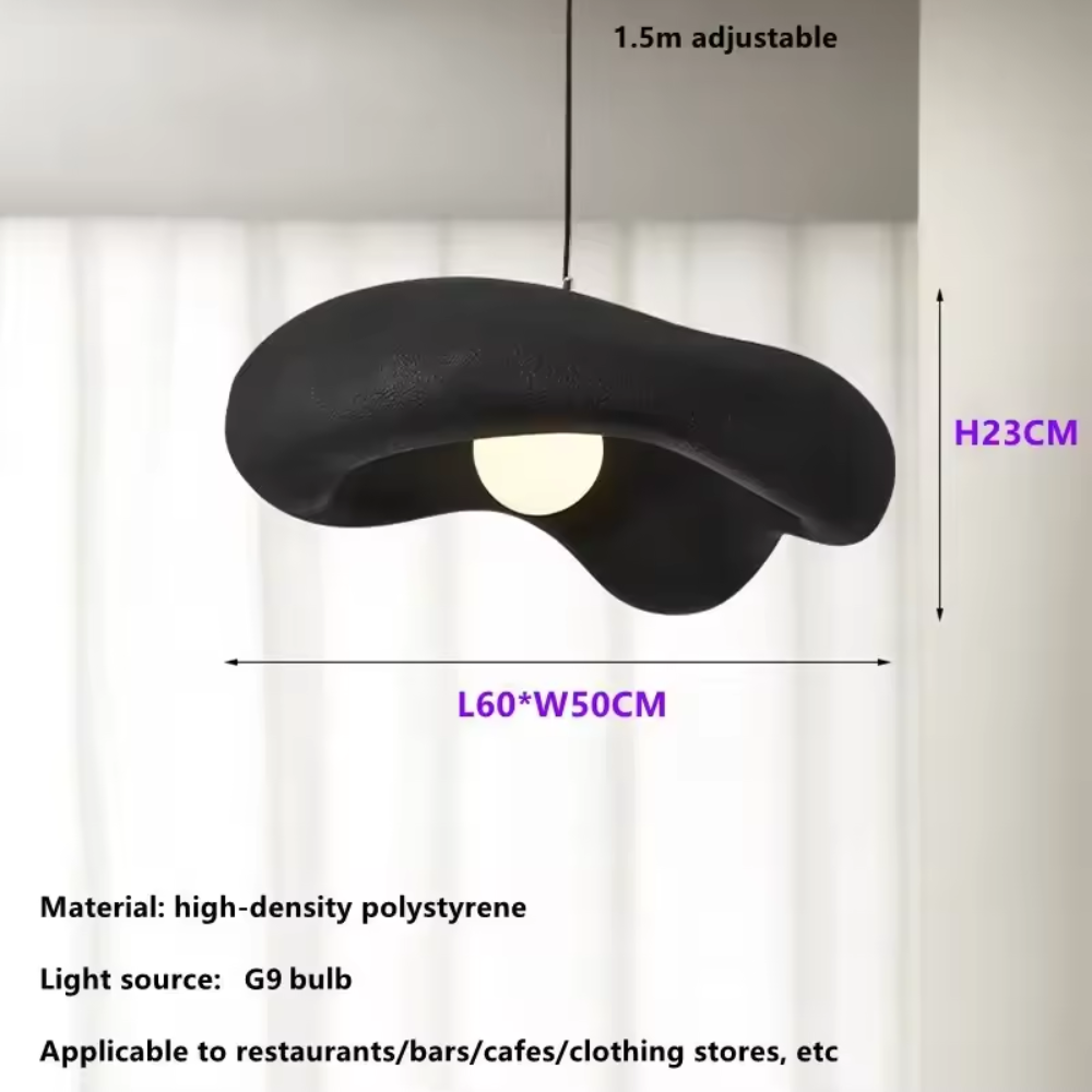 Melistara - Wabi Sabi Nordische LED-Hängeleuchte für Schlafzimmer, Esstisch und Café - Elegante und Minimalistische Beleuchtung