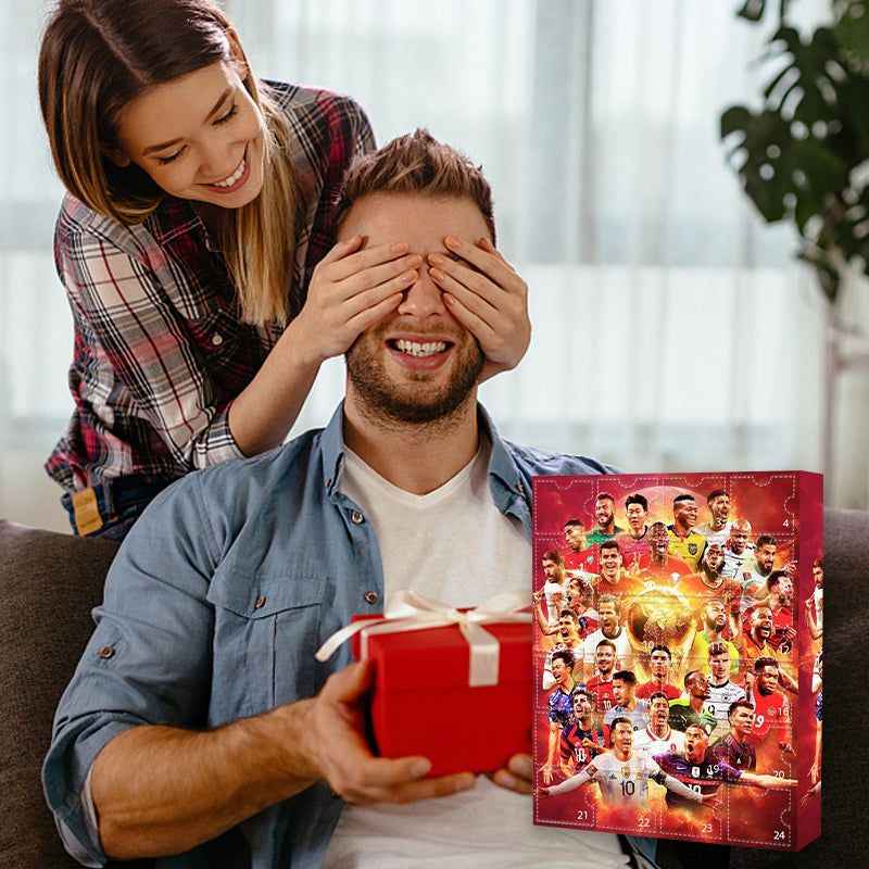 GiftGoal - Festliches Adventskalender-Fußballset für das perfekte Weihnachtsgeschenk