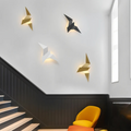 Unik origami væglampe - stilfuld indendørsbelysning til et moderne design