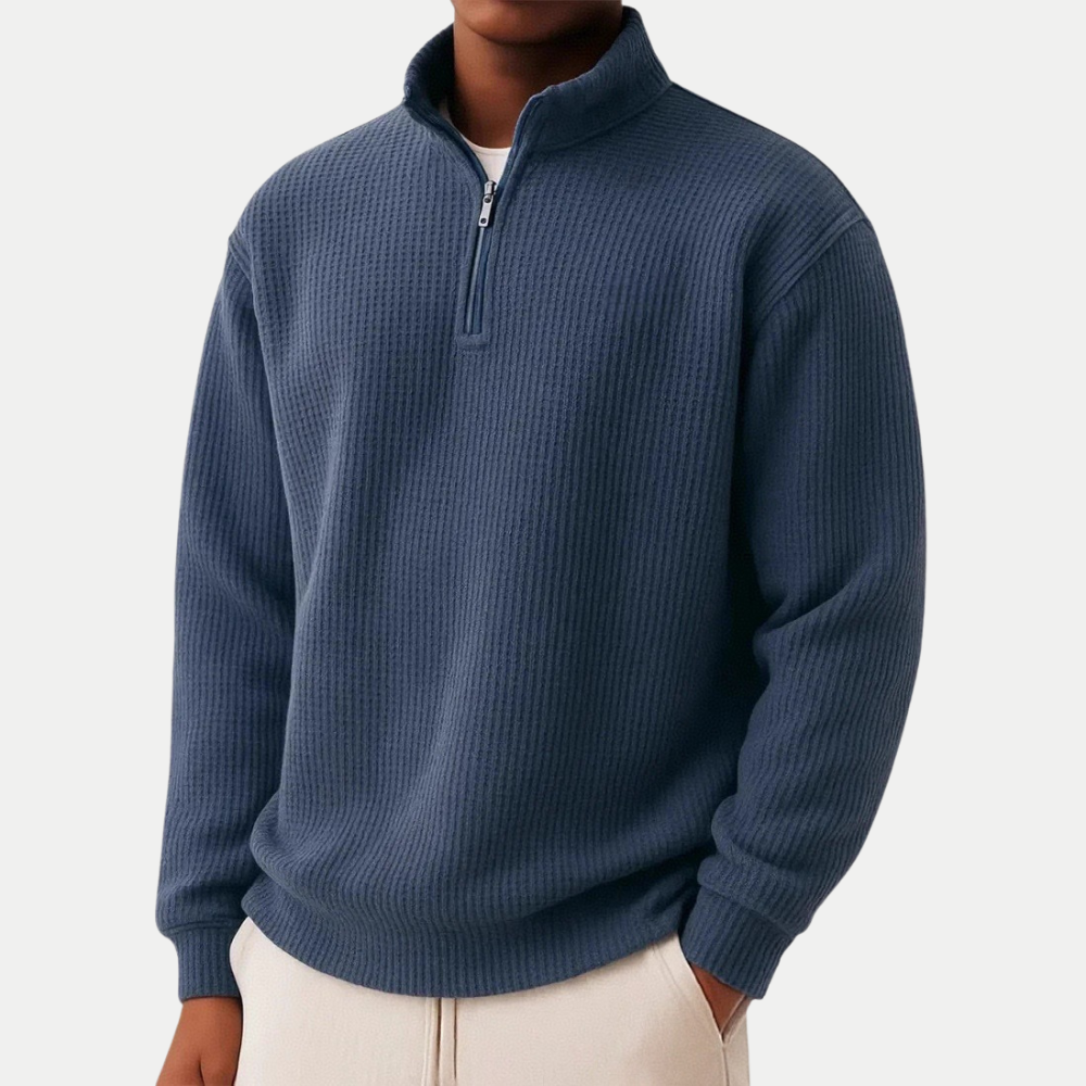 Carter Zeitloser Strickpullover mit Reißverschluss am Kragen Damen