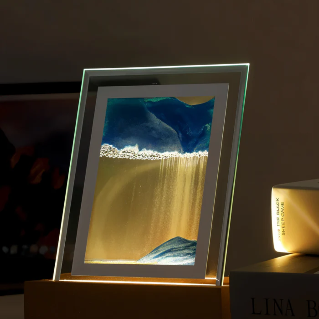 Thyra - Elegante Bewegliche Driftsand LED-Tischlampe für stilvolle Beleuchtung