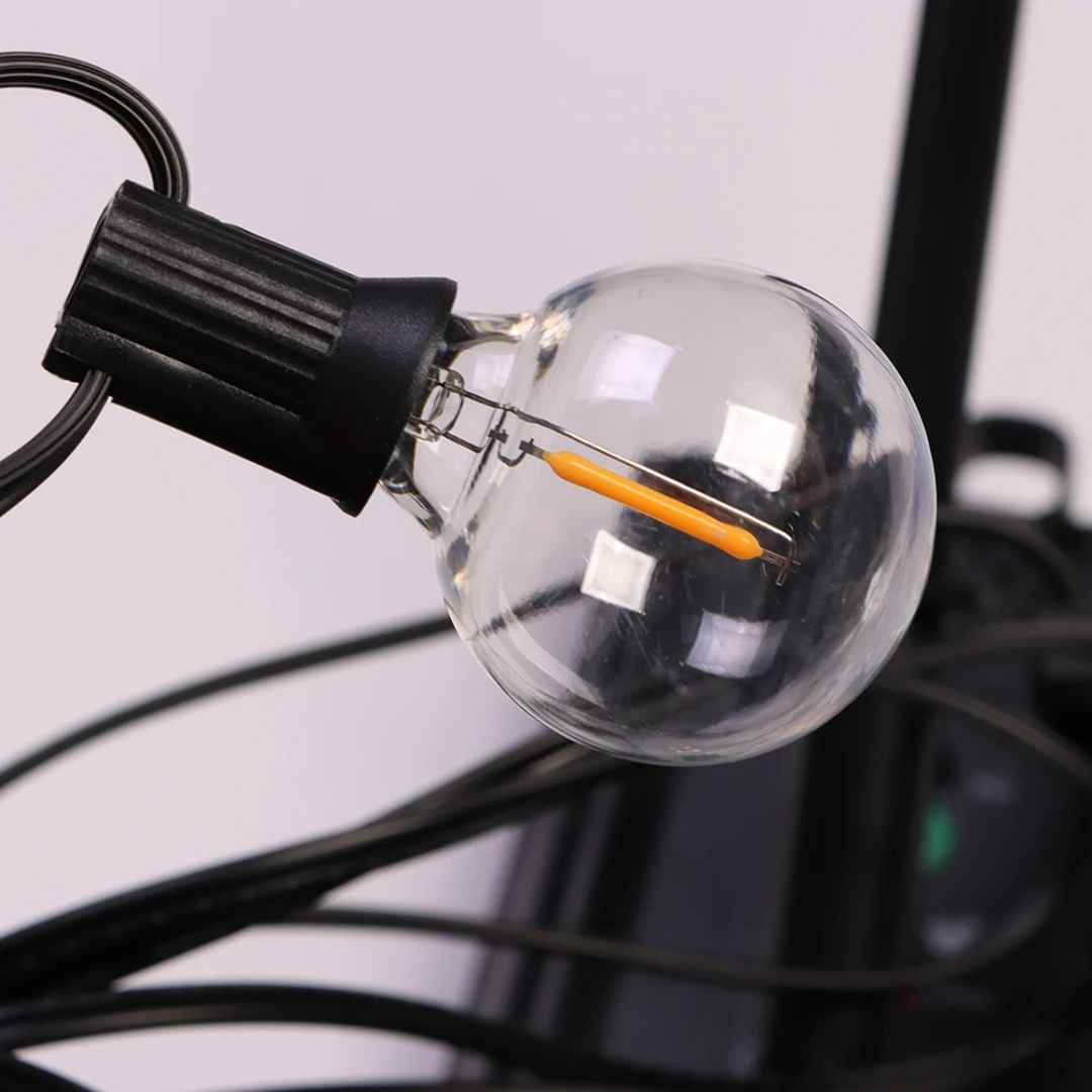 USB-Terrassen-Lichterkette – Wasserdichte Warmweiße Terrassendeko