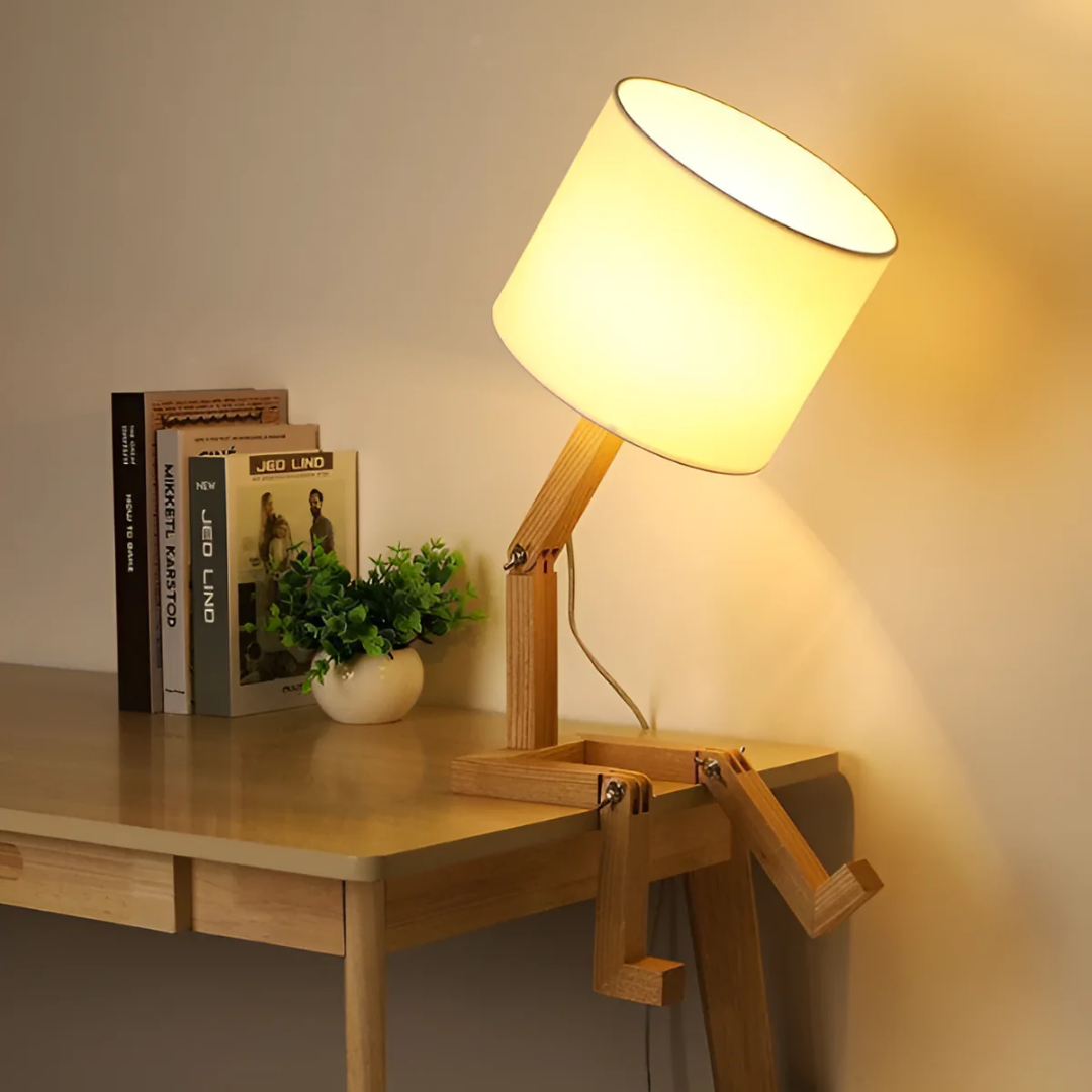 Rilna - Moderne Flexibele Houten Tafellamp für Stilvolle Beleuchtung