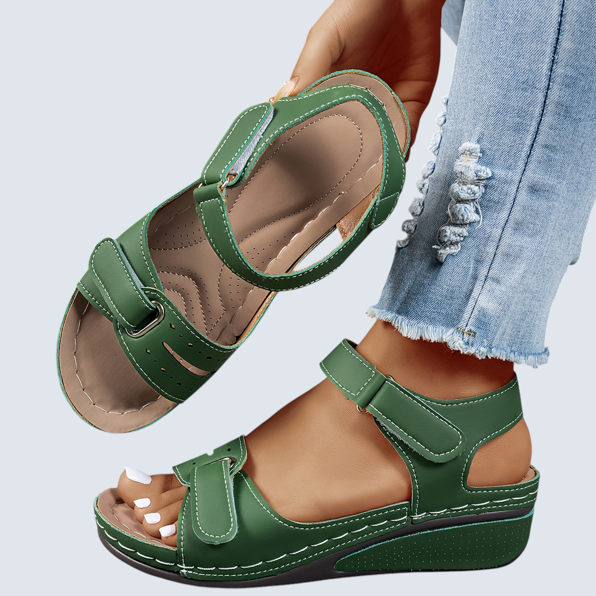 Orthopädische Komfort-Sandalen für Damen - Ganztägige Unterstützung