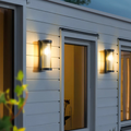 Moderne belyst LED udendørslampe for elegance og sikkerhed