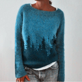 Elegant retro-strikpullover til stilfuld komfort til damer