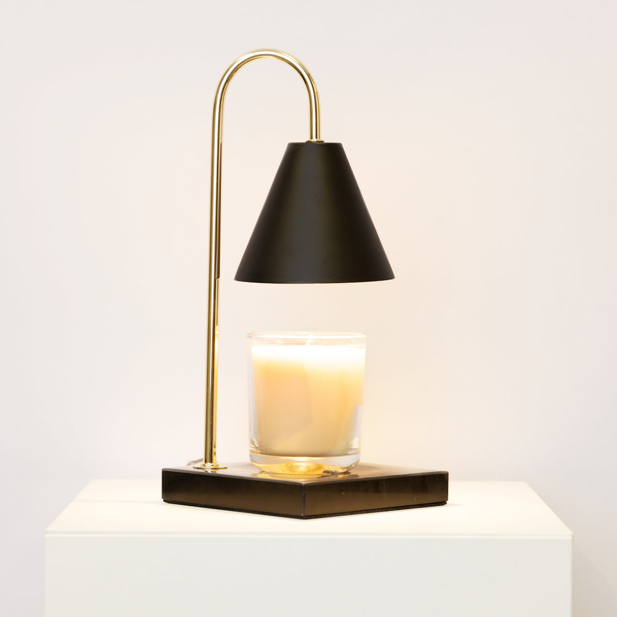 Marmor Kerzenwärmer-Lampe - Flammenlose Wachsschmelzlampe mit Timer