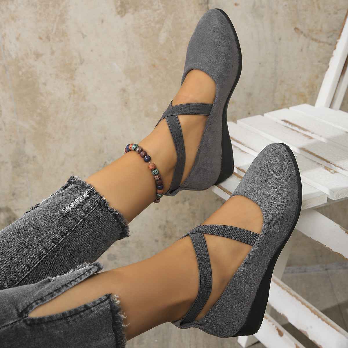 Ultrakomfortable leichte rutschfeste orthopädische Flachschuhe für ganztägige Unterstützung