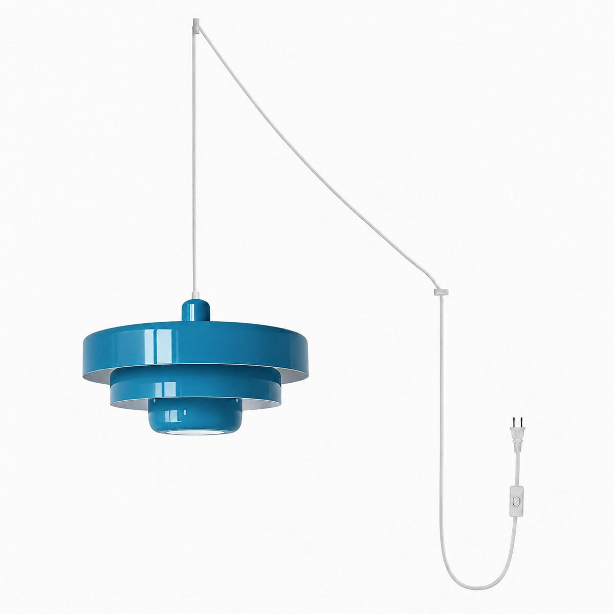 Retro Bauhaus Steckerpendelleuchte - Multicolor