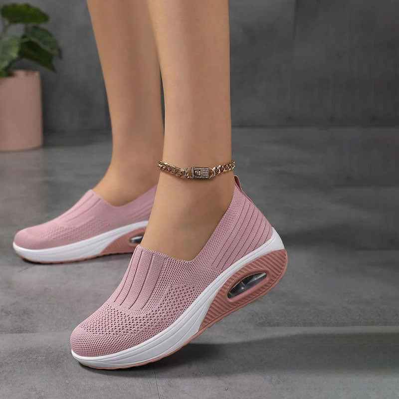 Damen atmungsaktive Slip-On-Sneaker für ganztägigen Komfort