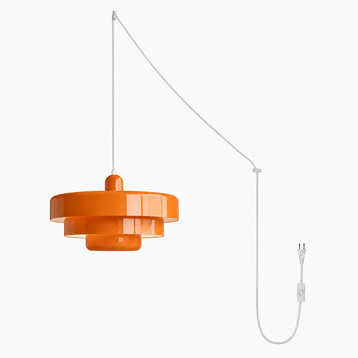 Retro Bauhaus Steckerpendelleuchte - Multicolor