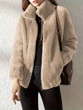 Jane Kuschelige Reißverschlussjacke