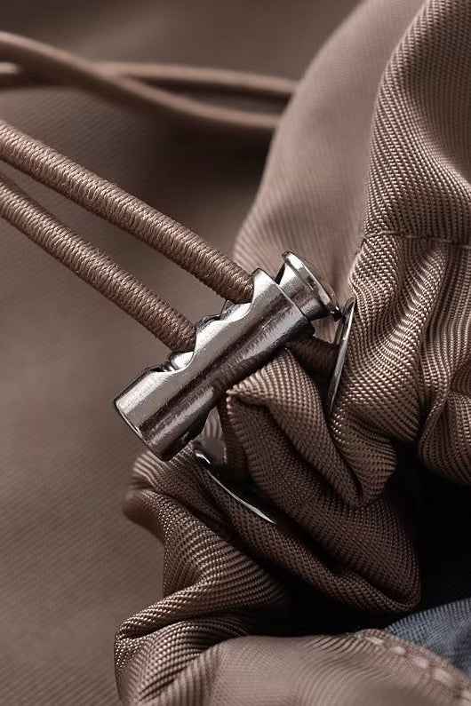 Cropped Cargo Mantel mit Stehkragen für einen modernen und eleganten Stil