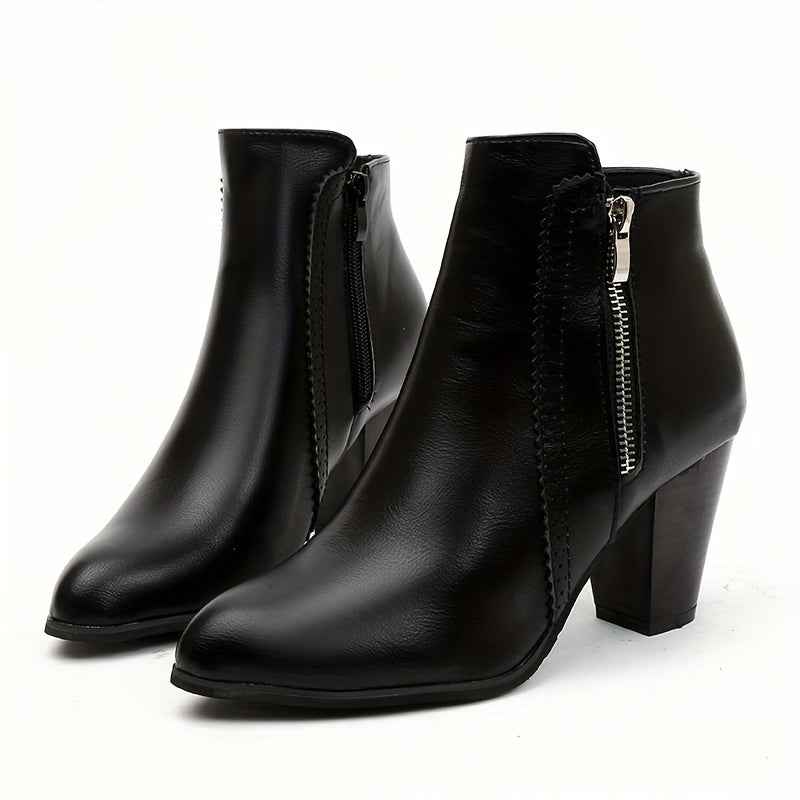 ZOFIE – Hochhackige Stiefel mit seitlichem Reißverschluss