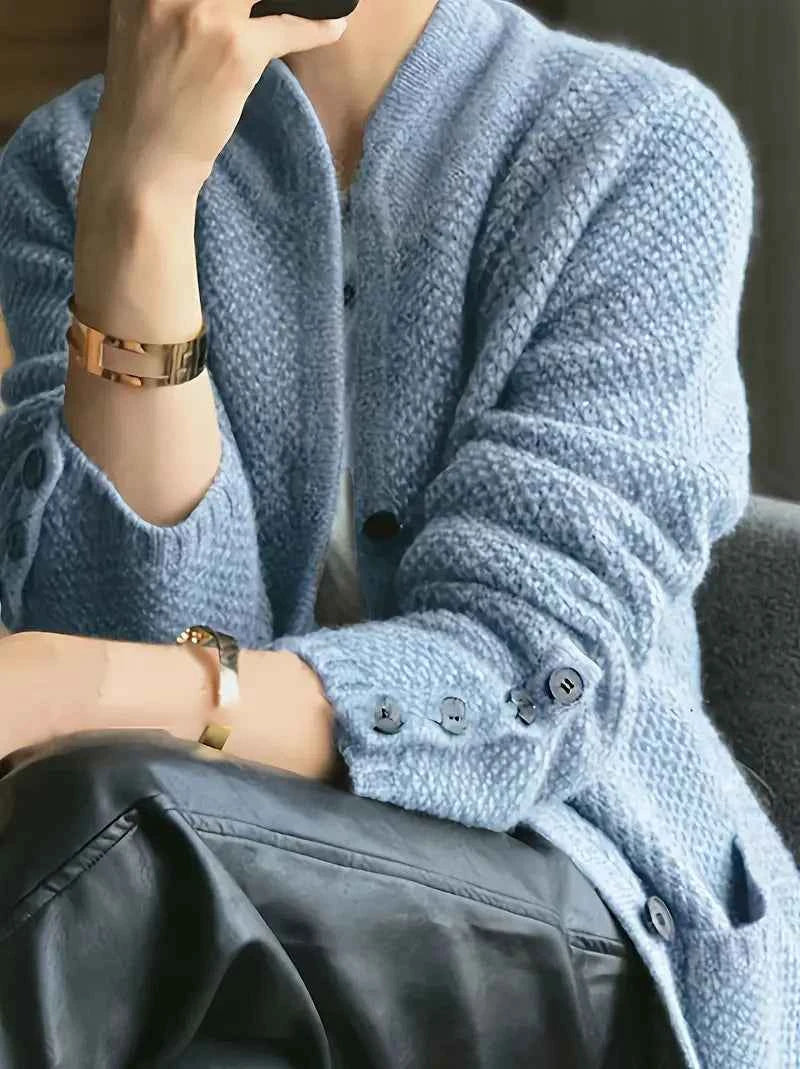 Heather - Kuscheliges Strickweste mit Wärmfunktion