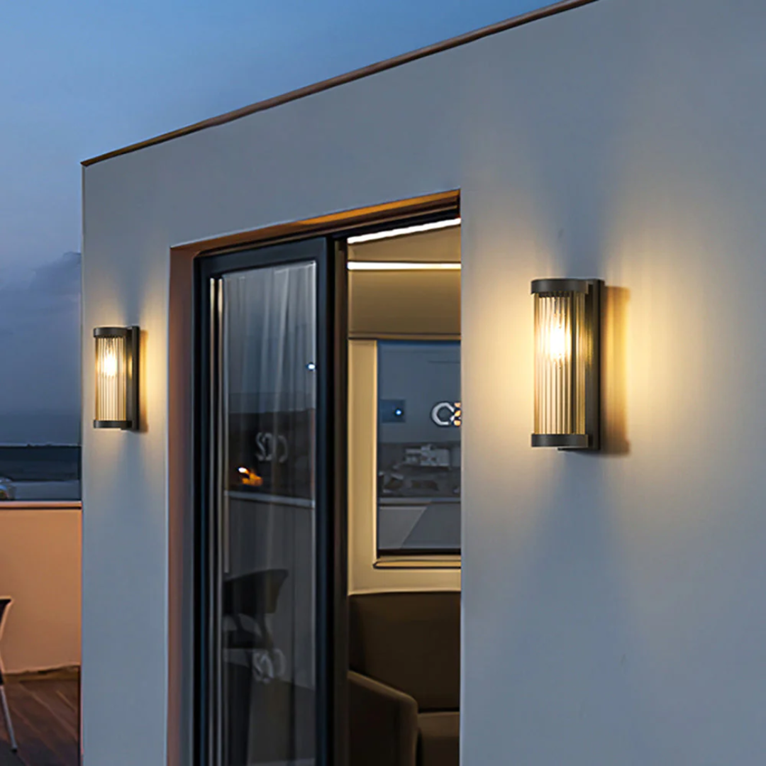 Gluno - Modernes beleuchtetes LED-Außenlicht für Eleganz und Sicherheit