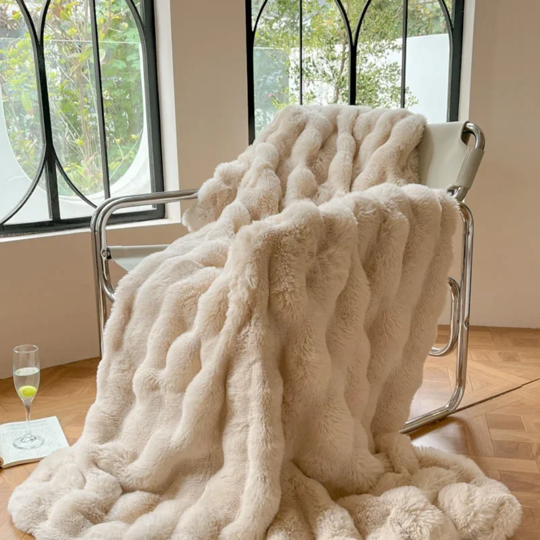 Rixus - Luxus-Plüschdecke für Komfort auf Sofa und Bett