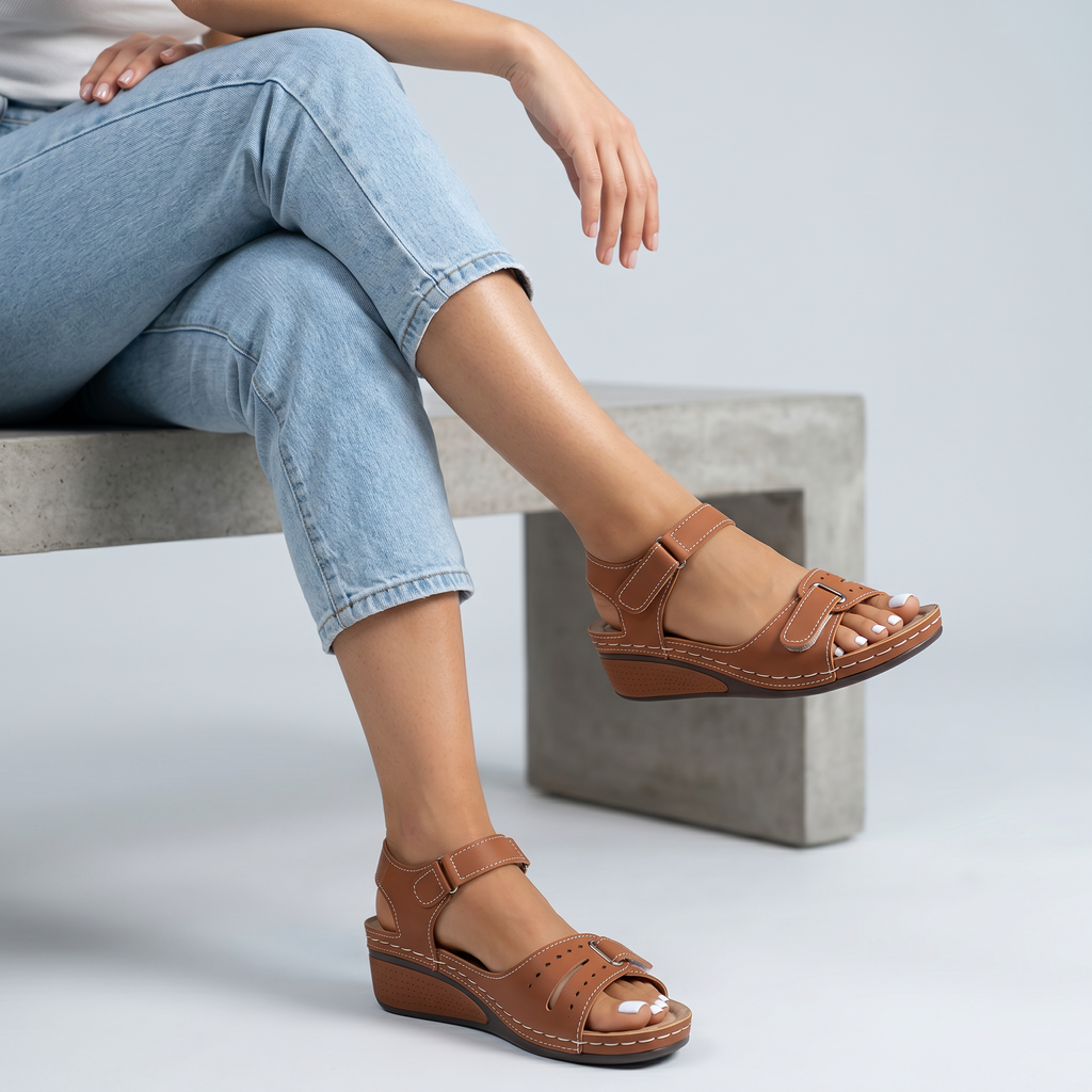 Orthopädische Komfort-Sandalen für Damen - Ganztägige Unterstützung