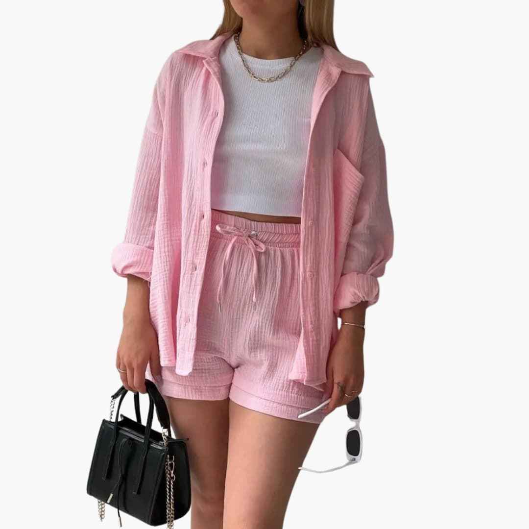 Bequemes 2-teiliges Ensemble für einen eleganten und gemütlichen Stil