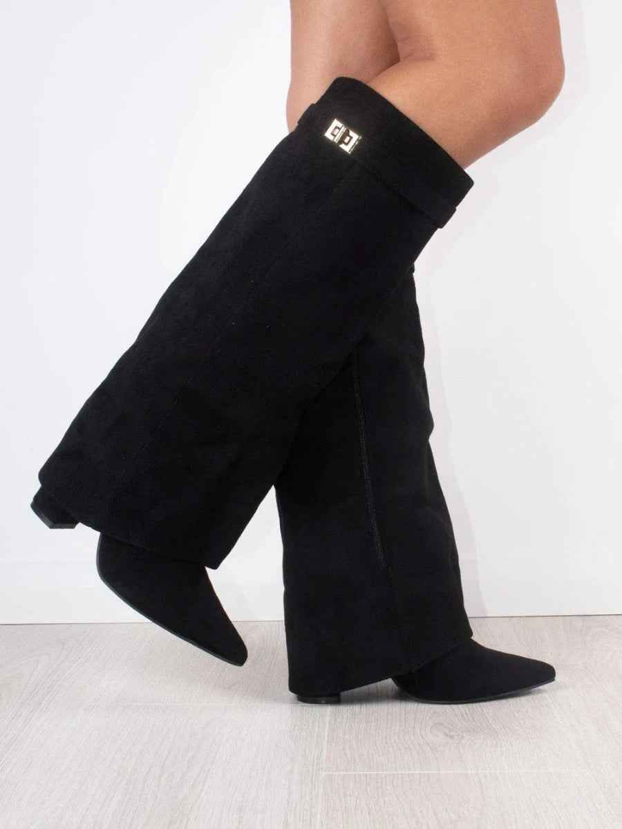 DAISY - Kuschelige High Heel Stiefel mit Reißverschluss für den Winter