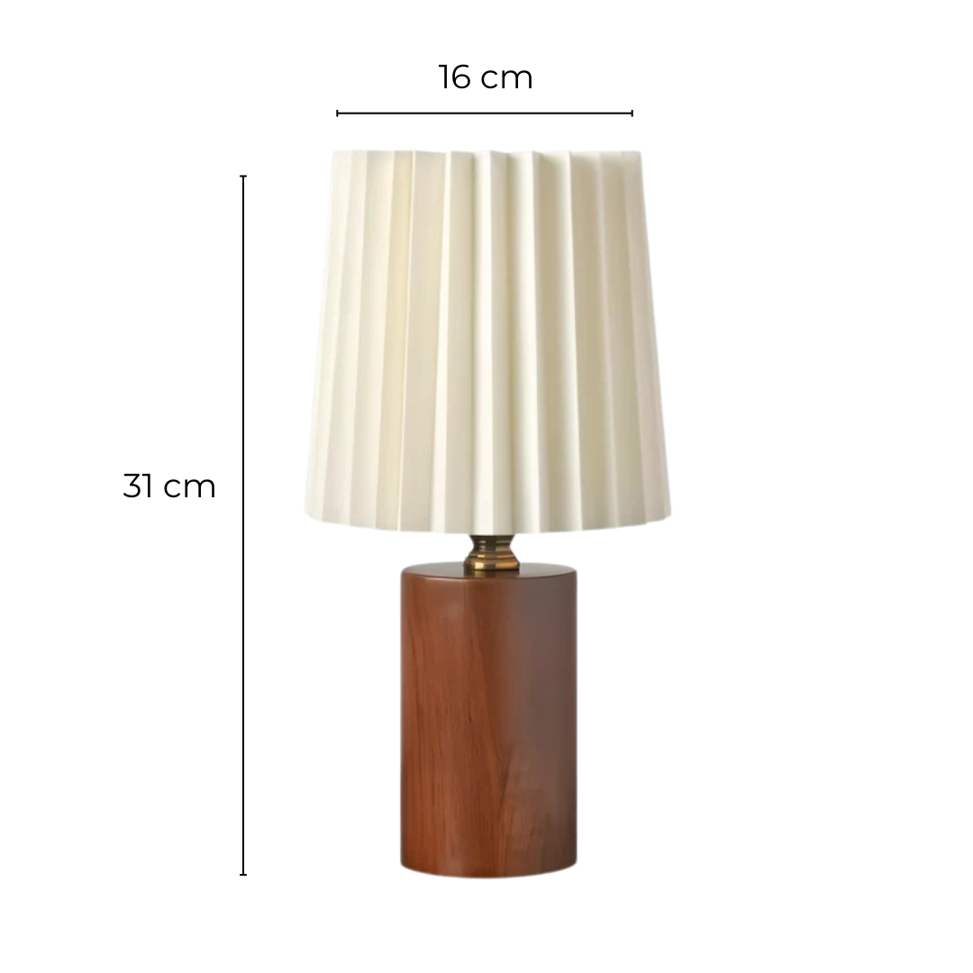 Elegante skandinavische Holz-LED-Tischleuchte für stimmungsvolle Beleuchtung