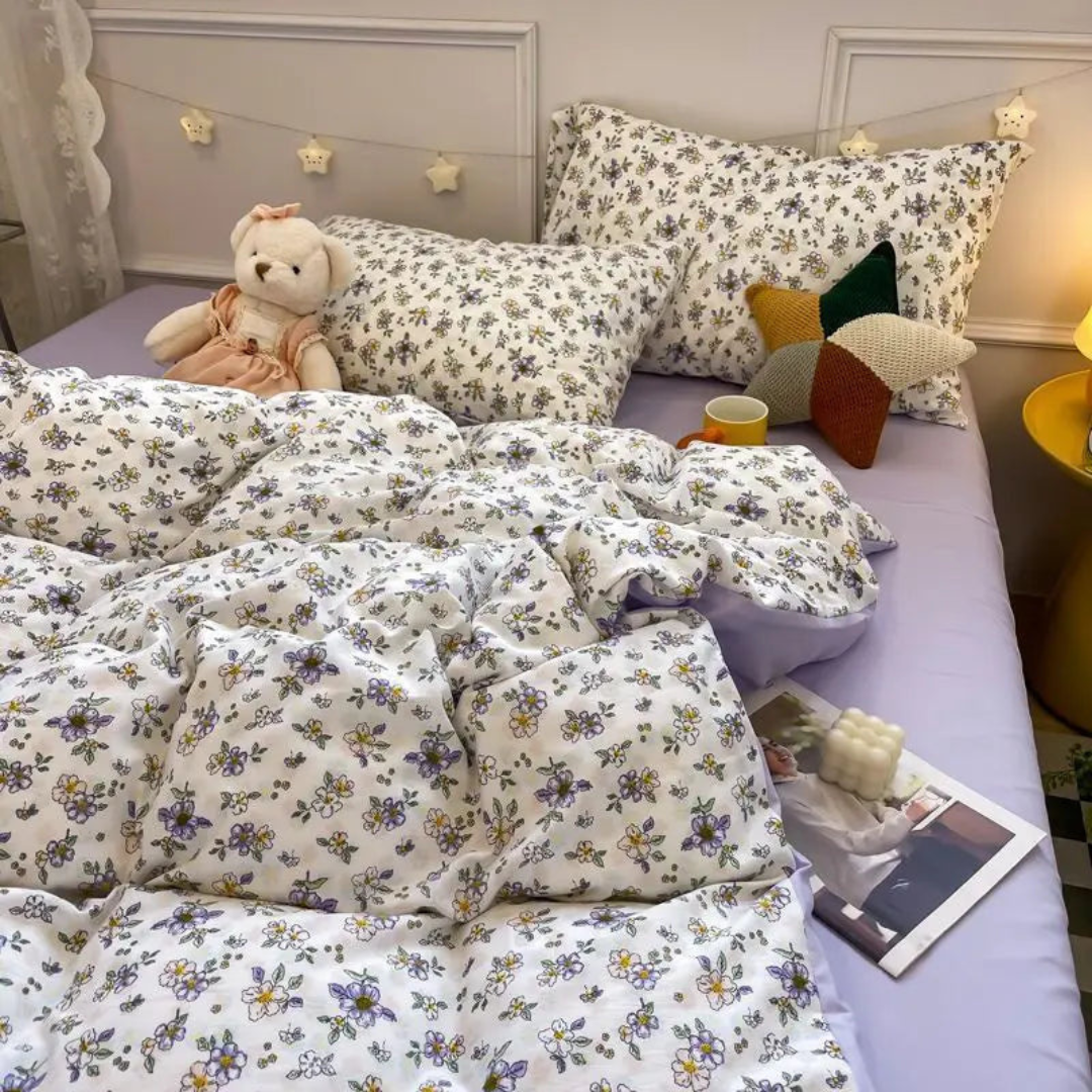 Dewn Luxe Weiches Blumen-Bettbezug für ultimativen Komfort und stilvolles Erscheinungsbild