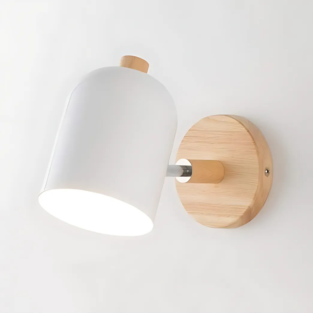 Drelis - Elegante Skandinavische Holz-Wandleuchte für eine warme und stilvolle Atmosphäre