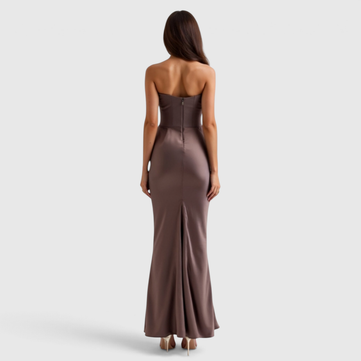 Damen Säulen-Maxikleid - Elegantes Hochzeitsgast-Kleid