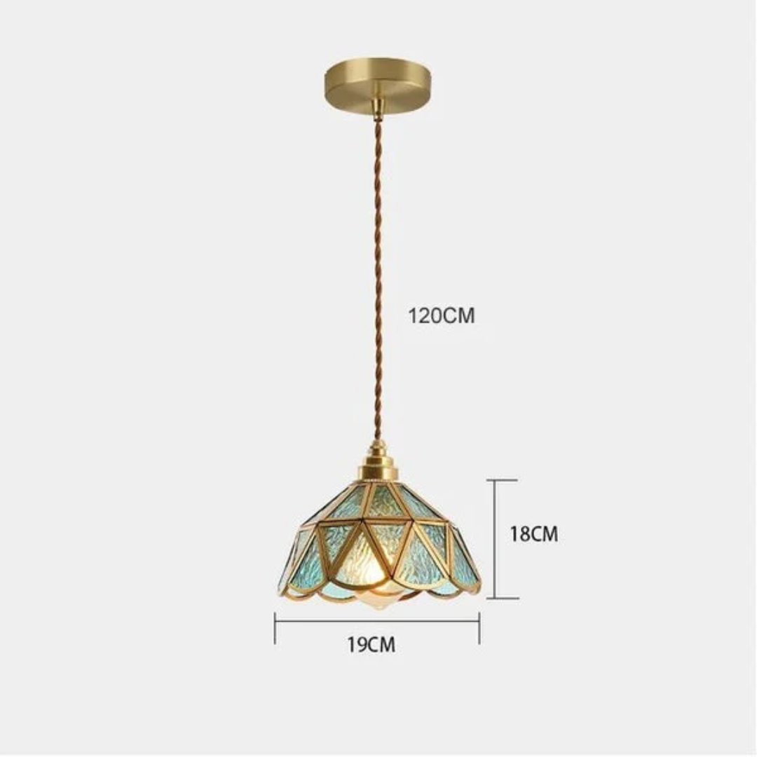 Brivon - Elegante Pendelleuchte mit Glas-Lateindesign für ein stilvolles Interieur