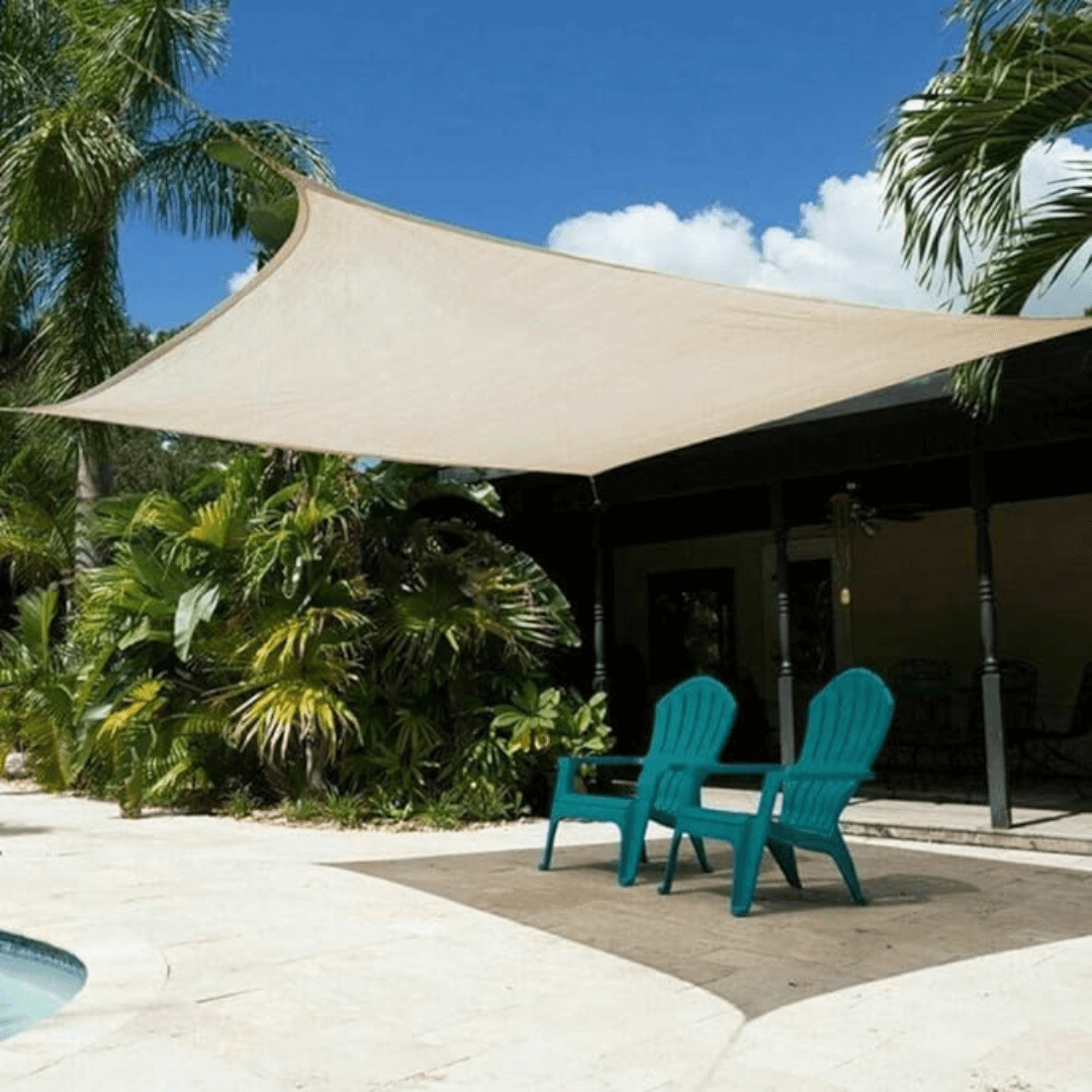 Zonneschermnet Schwarz HDPE - UV Werend Schaduwdoek für Terras & Tuin