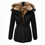 Anna™ Luxuriöse warme und gemütliche Winterfelljacke in Schwarz